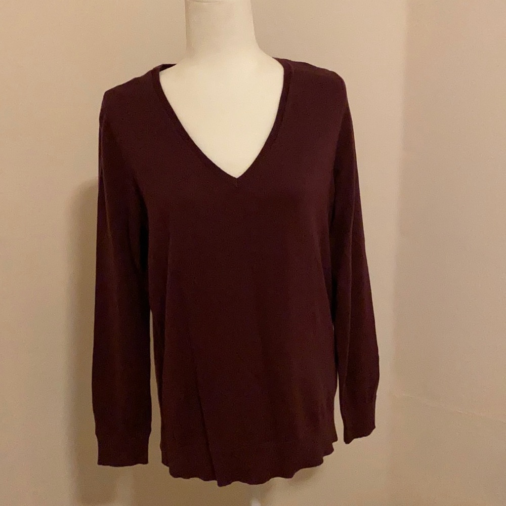 Loft V Neck Sweater - Picture 2 of 5